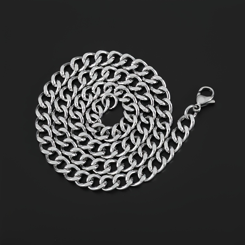2pcs Stainless Steel Necklace Set Bohemian Style Electroplating for Men Women